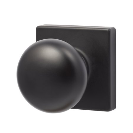 SURE-LOC HARDWARE Sure-Loc Hardware Durango Square Passage Knobset, Flat Black DU101-SQ FBL